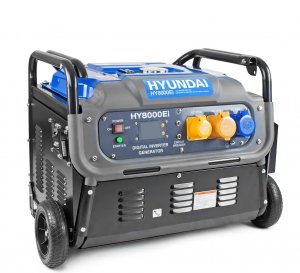 Hyundai HY8000Ei 7.5kW Electric Start Petrol Inverter Generator 230v/115v